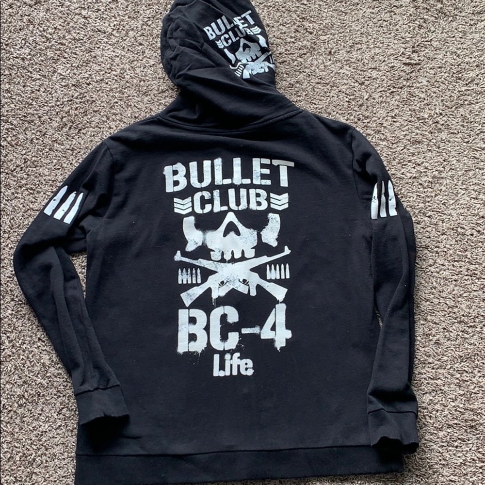 NJPW Bullet Club zip up hoodie XL - Picture 6 of 7